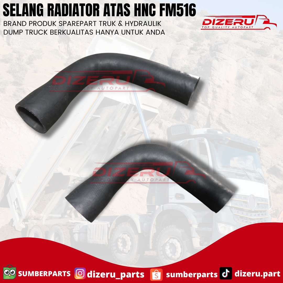 Selang Radiator Atas HNC FM516